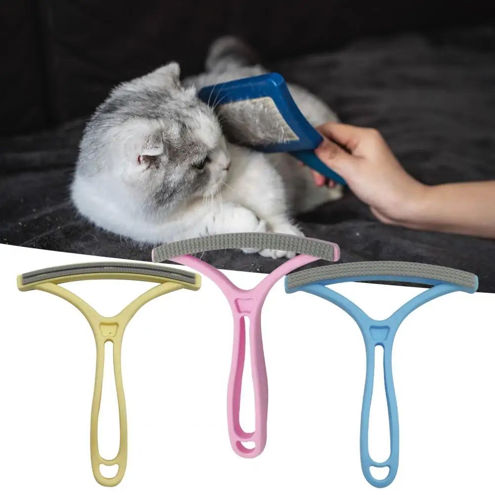 Double-Sided Pet Hair Removal Lint Remover Head Wool Coat Cat  Remove Manual Comb Home Supplies