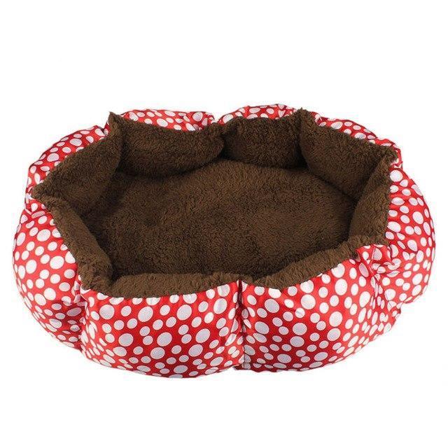 Soft Fleece Pet Dog Puppy Cat Warm Bed House Plush