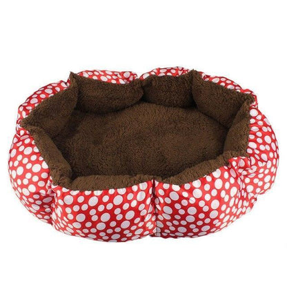 Soft Fleece Pet Dog Puppy Cat Warm Bed House Plush