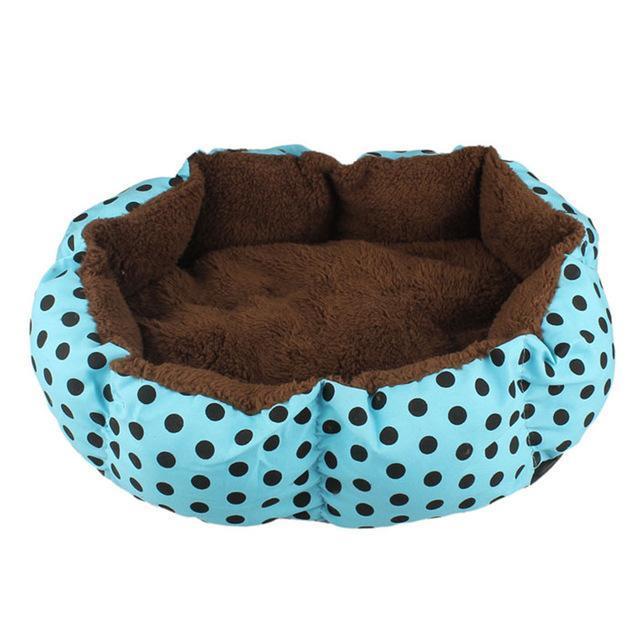Soft Fleece Pet Dog Puppy Cat Warm Bed House Plush