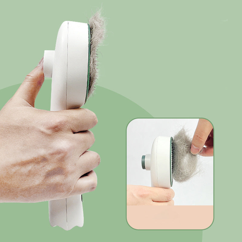 Cat Comb Dog Hair Remover Brush UVC Sterilization Pet Grooming Slicker Needle Comb Removes Tangled Self Cleaning Pet Supplies