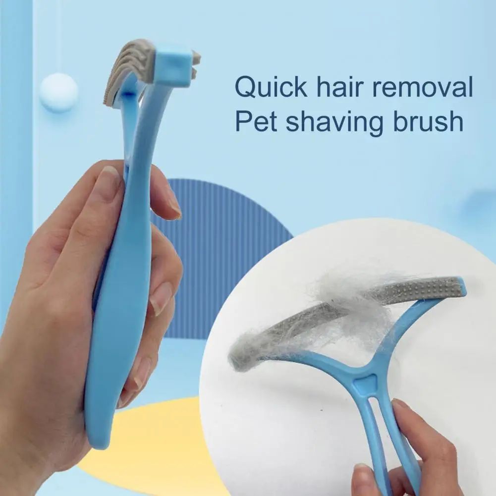 Double-Sided Pet Hair Removal Lint Remover Head Wool Coat Cat  Remove Manual Comb Home Supplies